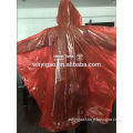 Logo print transparent disposable rain poncho with hood